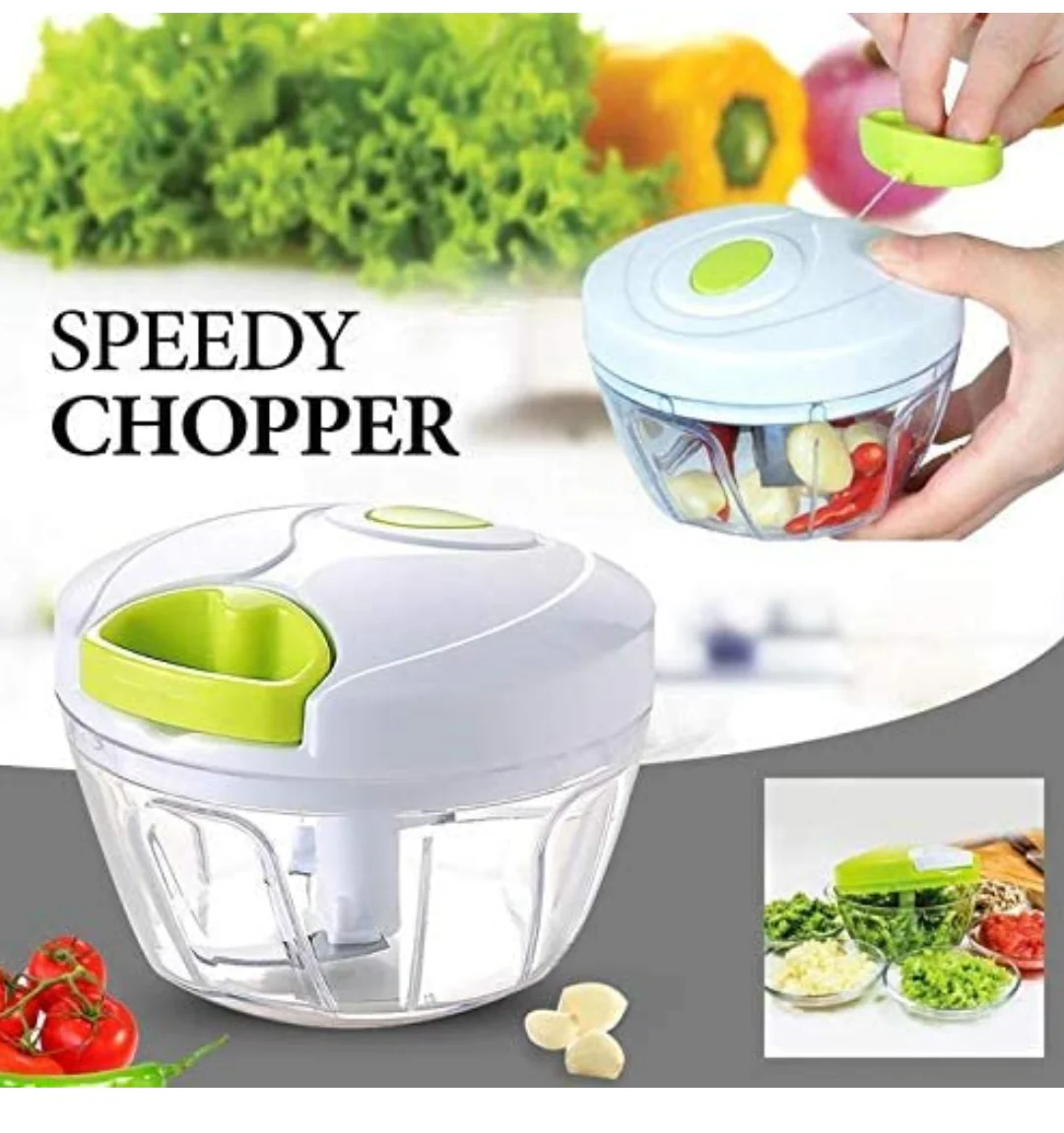 Manual Speedy Chopper Hand Pull Vegetable Chopper R